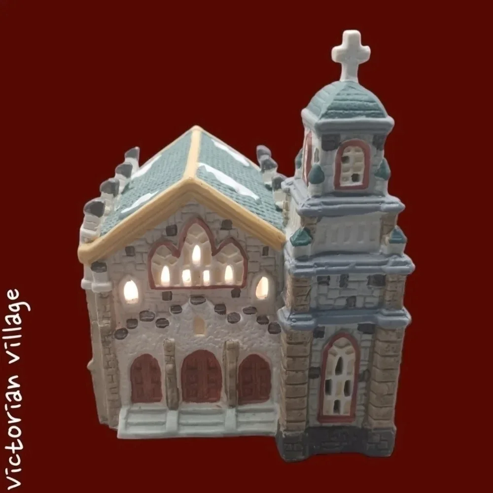Victorian village colectible church